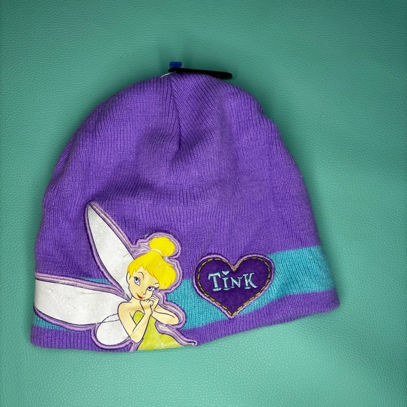 Disney Other - Disney Purple & Teal Tinker Bell Vintage Knit Hat